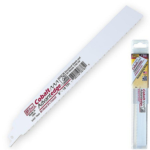 Ivy Classic 28785 9" 18T 1" Wide Bi-Metal Reciprocating Saw Blade