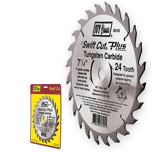 Ivy Classic 36104 7-1/4" 24T Swift Cut Plus Carbide