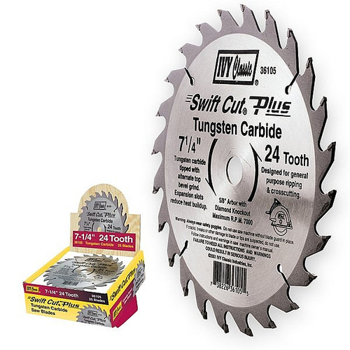Ivy Classic 36105 7-1/4" 24T Swift Cut Plus Carbide