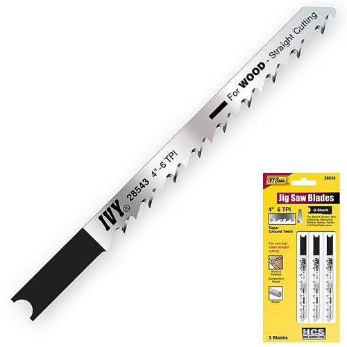 Ivy Classic 28543 4" 6T HCS Universal Jig Saw