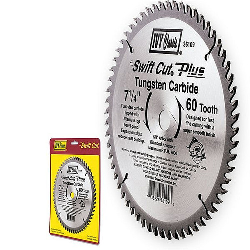 Ivy Classic 36108 7-1/4" 60T Swift Cut Plus Carbide