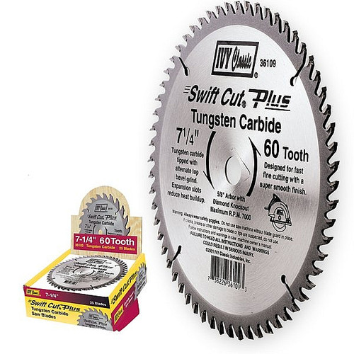 Ivy Classic 36109 7-1/4" 60T Swift Cut Plus Carbide