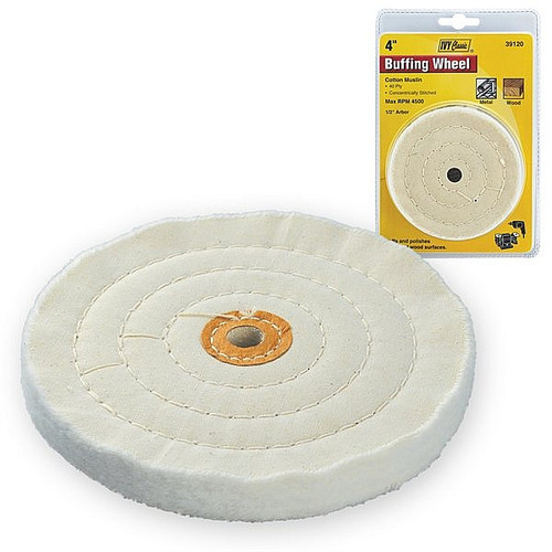 Ivy Classic 39120 4" x 1/2" Cotton Buffing Wheel