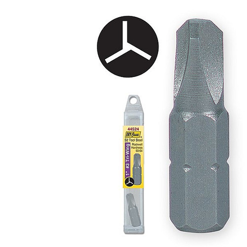 Ivy Classic 44524 1" #3 Tri-Wing Insert Bit