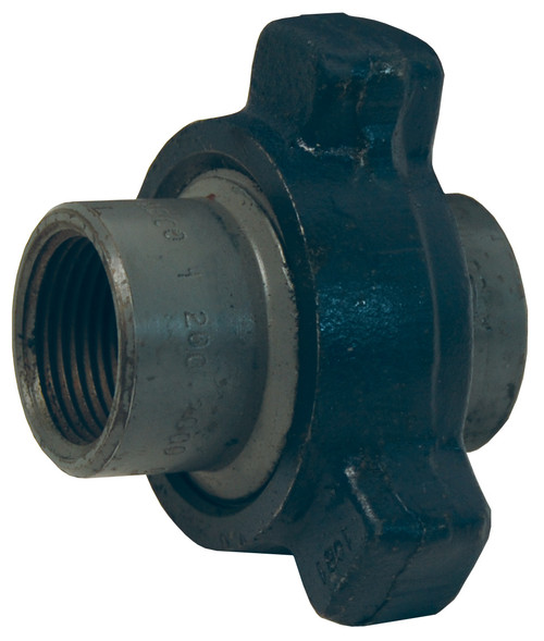 Dixon HU200800 8" Steel Threaded Hammer Union 200 Series, Grey, Sub, Blue Nut
