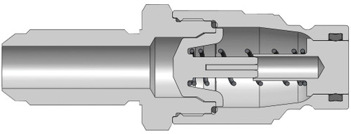Dixon HT4JB5 1/2" ISO-FF NIPPLE, 5/8" JIC, STEEL Body Material: STEEL Body Size: 1/2"