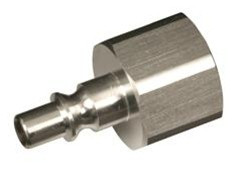 Legacy A71839-T SS Plug ARO 1/4" Body, 1/2" FNPT, bagged, tray