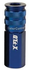Legacy A72416C ColorConnex? X-Flo Coupler, Automotive Type C 1/4" FNPT blue