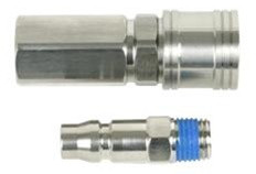 Legacy A64451-X SS Hi Flow Coupler & Plug Kit, bagged, bulk