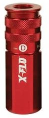 Legacy A73416D ColorConnex? X-Flo Coupler, Industrial Type D 1/4" FNPT red