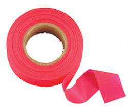 Johnson Level 3301-R GloRed Flagging Tape 1" x 200'