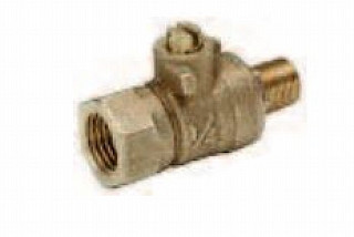 Legend Valve 101-551 1/4"F X M T-801 Ball Valve Test Cock, Screwdriver Slot