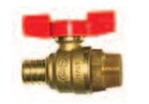 Legend Valve 101-580 1/2" T-805 MIP x Pex Ball Valve (13L-101-580)