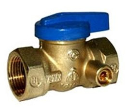 Legend Valve 102-513 1/2" T- 3100 Gas Ball Valve, Lever Handle w/ Side Tap