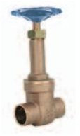 Legend Valve 104-633 1/2" S-417 Bronze Gate Valve, Rising Stem, C x C