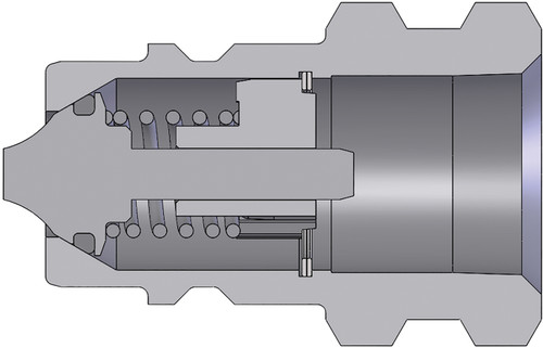 Dixon K4F4-SS 1/2" ISO-A Nipple, 1/2" NPTF, 316SS 101344-4