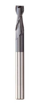 HTC 180-2500 1/2" Dia Solid Carbide End Mill, TiALN Coated, 2 Flute