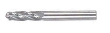 HTC 155-4100 1" Dia Solid Carbide End Mill, Uncoated, 4 Flute