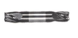 HTC 200-4156 5/32" Dia Solid Carbide Double End Mill, Square End, Stub Length, AlTiN Coated, 4 Flute