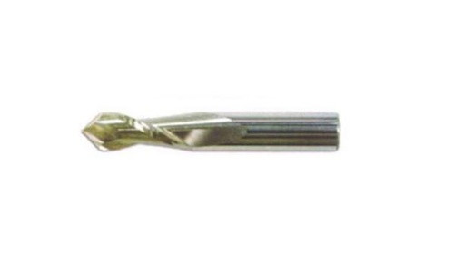 1/4" Dia Solid Carbide 90 Deg Point Angle Drill Mill, Uncoated,4 Flute