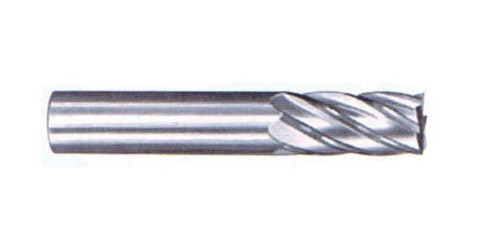 9/16" Dia Solid Carbide Square End Mill, Uncoated, 6 Flute