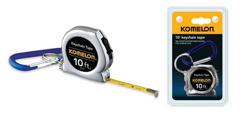 Komelon 4110 Keychain Tape 1/4in X 10 Ft Tape Measure