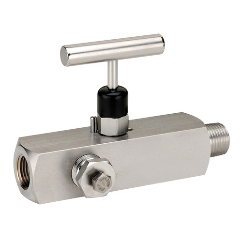 Dixon MFS20604 3/4" 316SS Multiport Needle Valve Male-to-Fem, Hard Seat, T-Handle
