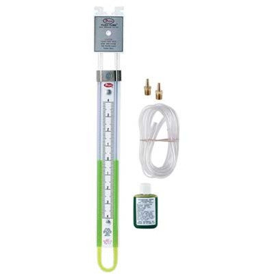 Dwyer 1223-8-W/M U-tube manometer, 4-0-4" w.c.