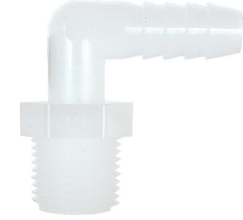 Dwyer A-2003-4 Nylon elbow, 1/4" MNPT x 1/4" HB