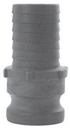 DIXON PPE100 Polypropylene Cam and Groove Adapters Type E hose shank x male adapter