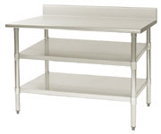 Eagle Group 2496SADJUS-18/3 24" x 96" extra/replacement 18/3 stainless steel undershelf for workta