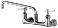 Eagle Group 301001 12" spout, standard, heavy duty, splash mounted faucet. 8" center.