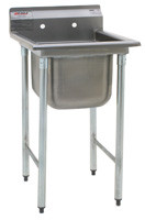 Eagle Group 414-24-1 31 3/4" x 31 1/2" one compartment - 414 series coved corner sink, 24"