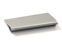 Eagle Group A204331 3" gray plastic label holders for standard shelving. Fits all shelf le