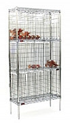 Eagle Group BW1448BL 14" x 48" black, bulk wine storage unit with no doors. 180