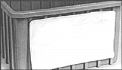 Eagle Group CH58 5" x 8" clear vinyl, card holders with velcro fasteners