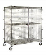 Eagle Group CSC2460 27 1/4" x 63 1/4" x 69" chrome mobile, full-size security un