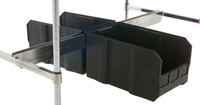 Eagle Group DBH2436Z 24" x 36" zinc finish, double sided bin-holder rails.