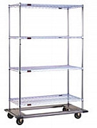 Eagle Group DT2448-ZS 24" x 48" EAGLEbrite zinc, dolly truck with resilient swiv
