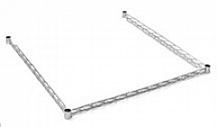 Eagle Group DTF1824-S 18" x 24" stainless steel 3-sided double truss frame.