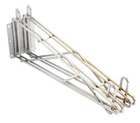 Eagle Group DWB14-C 14" wide mid unit, chrome finish - stationary wire wall mounts.