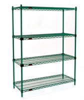 Eagle Group F2QA2-74-1872VG Valu-Gard green epoxy Quad-Adjust starter unit, 18" W x 72" L