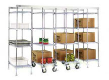 Eagle Group EP86-C chrome, stationary end/intermediate unit kit with 86" high post - mast