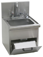 Eagle Group HWC-T 16 9/16" x 14" x 21 1/4" wall-mountable "space saver" hand wash sink w
