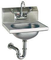 Eagle Group HSA-10-FAW 14 3/4" x 18 7/8" x 12 3/4" traditional hand sink, includes faucet, wi