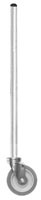Eagle Group HDSCP33-S 33" stainless steel caster post for quik-set solid shelving.