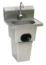 Eagle Group HSA-10-FE-B-T-NB-MG 14 13/16" x 18 7/8" x 29 1/8" electronic hand sink