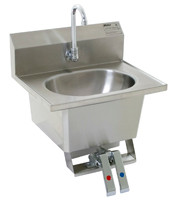Eagle Group HSA-10-FK 14 3/4" x 18 7/8" x 17 1/2" knee-operated wall-mounted unit, includes