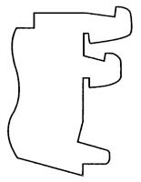 Eagle Group K20 20" Kent replacement bracket for wire display shelving.