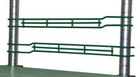 Eagle Group LSL48-1VG 1" Valu-Gard green epoxy front-to-back ledge, 48" wide.